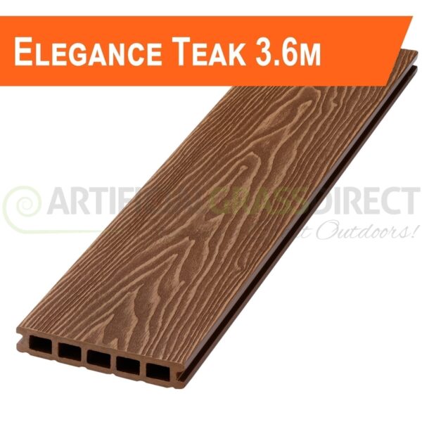 Elegance Teak Composite Decking 3.6m