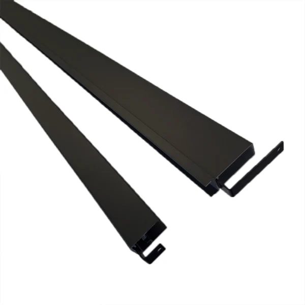 Black Aluminium Top & Bottom Rail